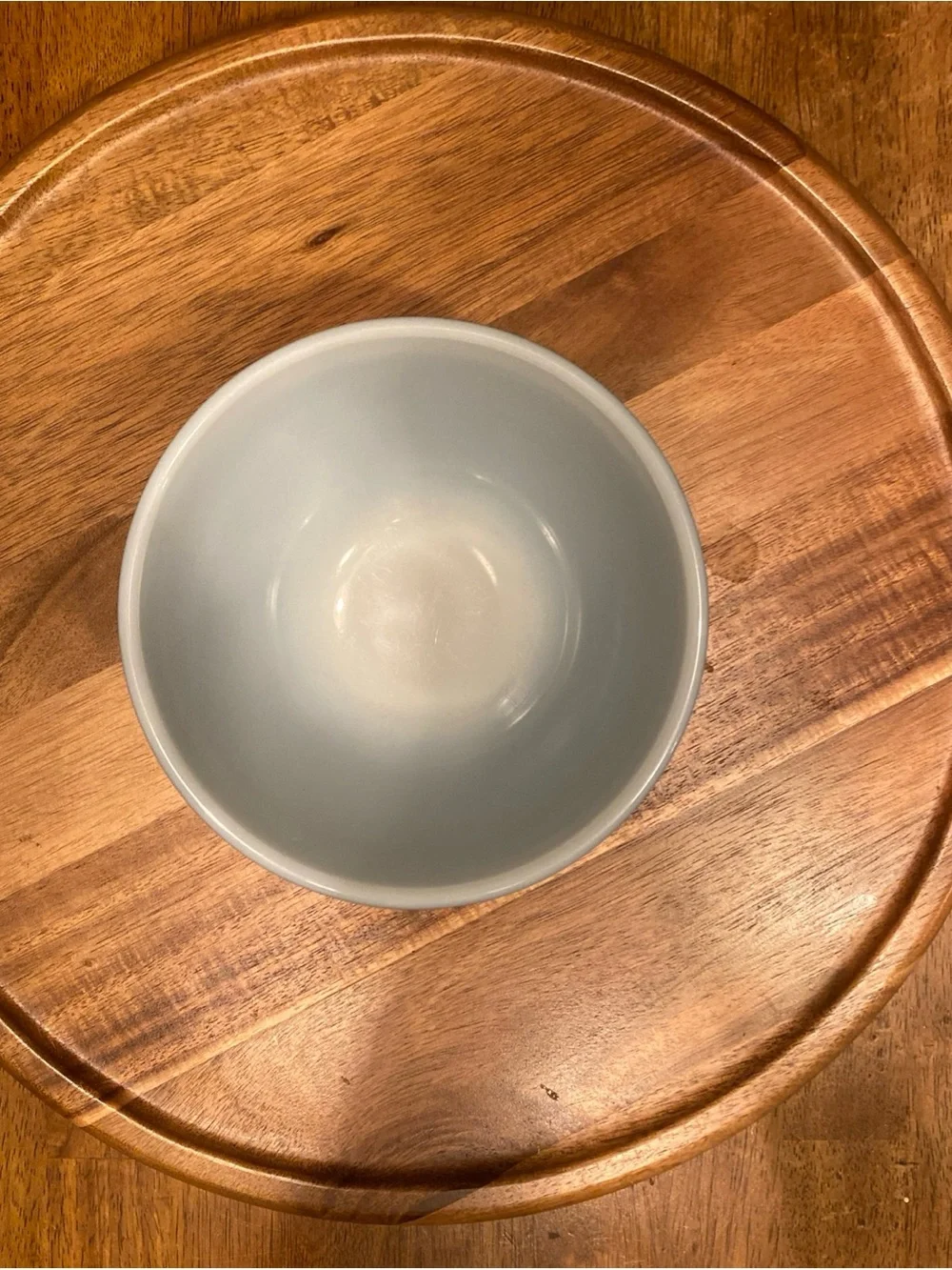 Pyrex 401 Vintage Blue/White Solid Glass Mixing Bowl 1.5 Pint 5.5” Round 1950s